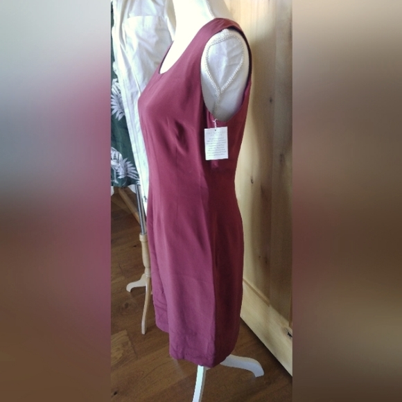 Hugo Buscati Silk Dress NWT Classic Sheath - Picture 4 of 8